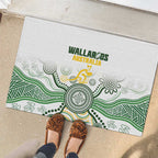 Australia Rugby Rubber Doormat 2025 Wallaroos Indigenous Art - Aussie Hoodie