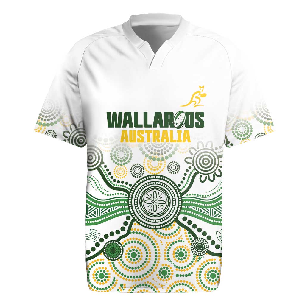 Australia Rugby Custom Rugby Jersey 2025 Wallaroos Indigenous Art - Aussie Hoodie