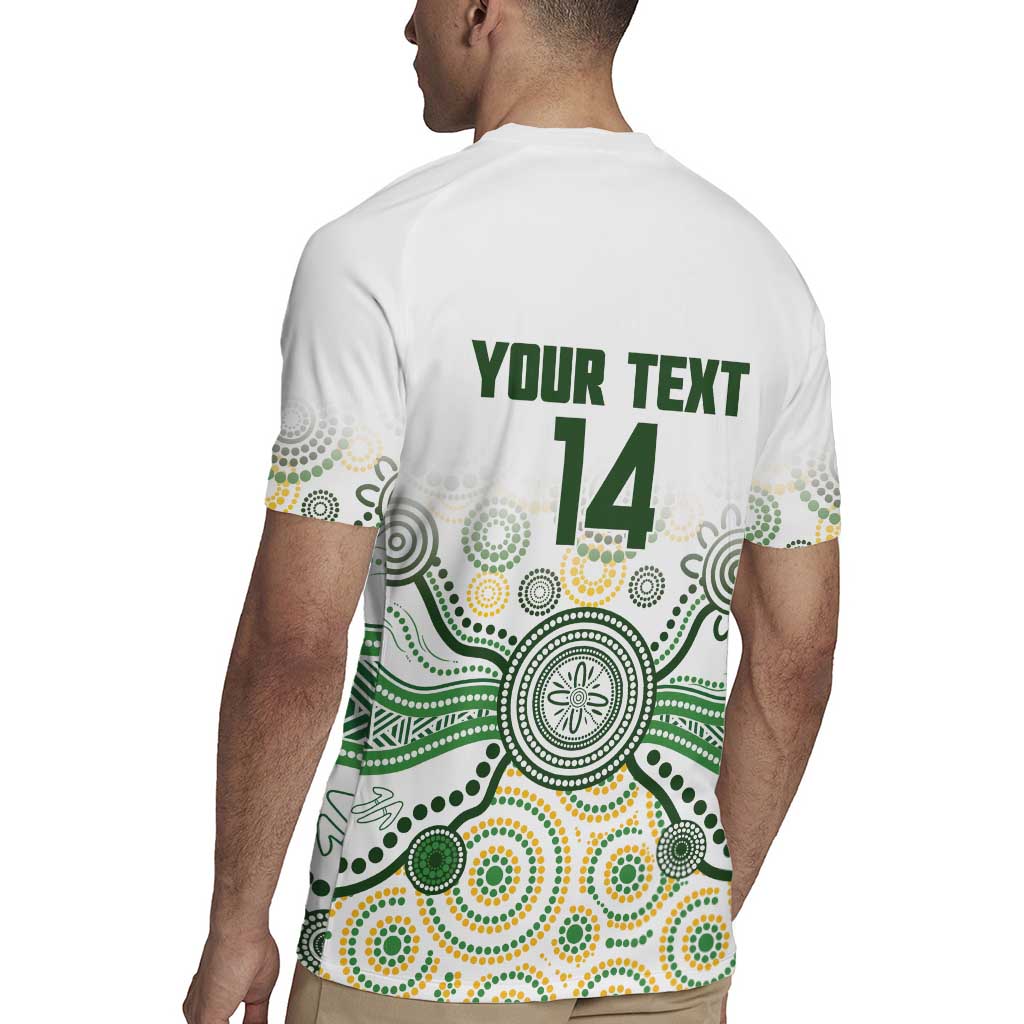 Australia Rugby Custom Rugby Jersey 2025 Wallaroos Indigenous Art - Aussie Hoodie