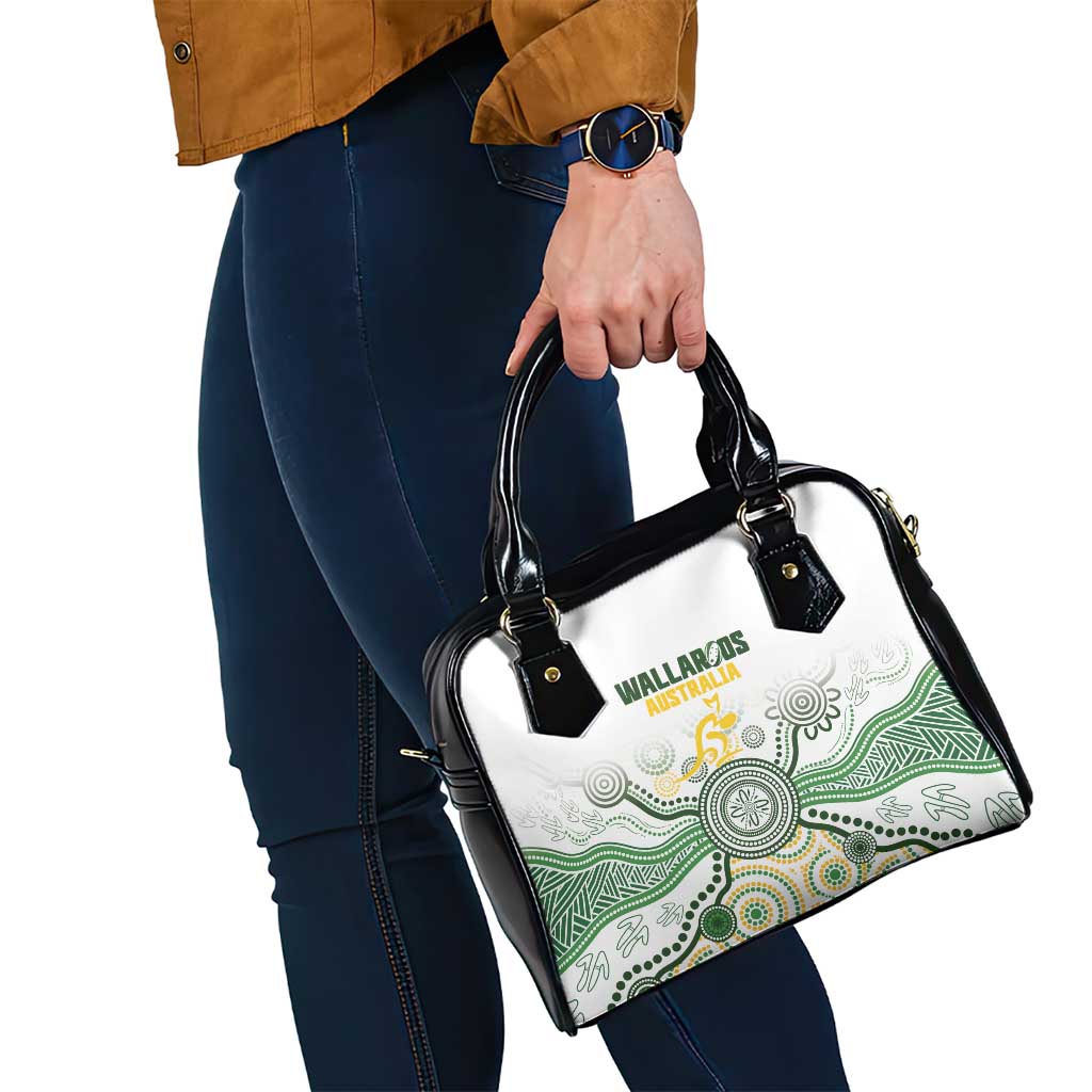 Australia Rugby Shoulder Handbag 2025 Wallaroos Indigenous Art - Aussie Hoodie