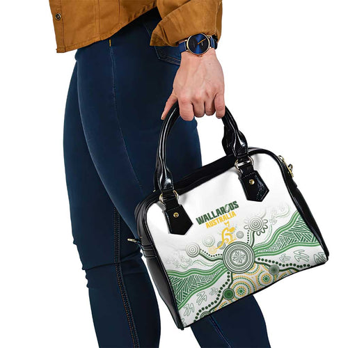 Australia Rugby Shoulder Handbag 2025 Wallaroos Indigenous Art - Aussie Hoodie