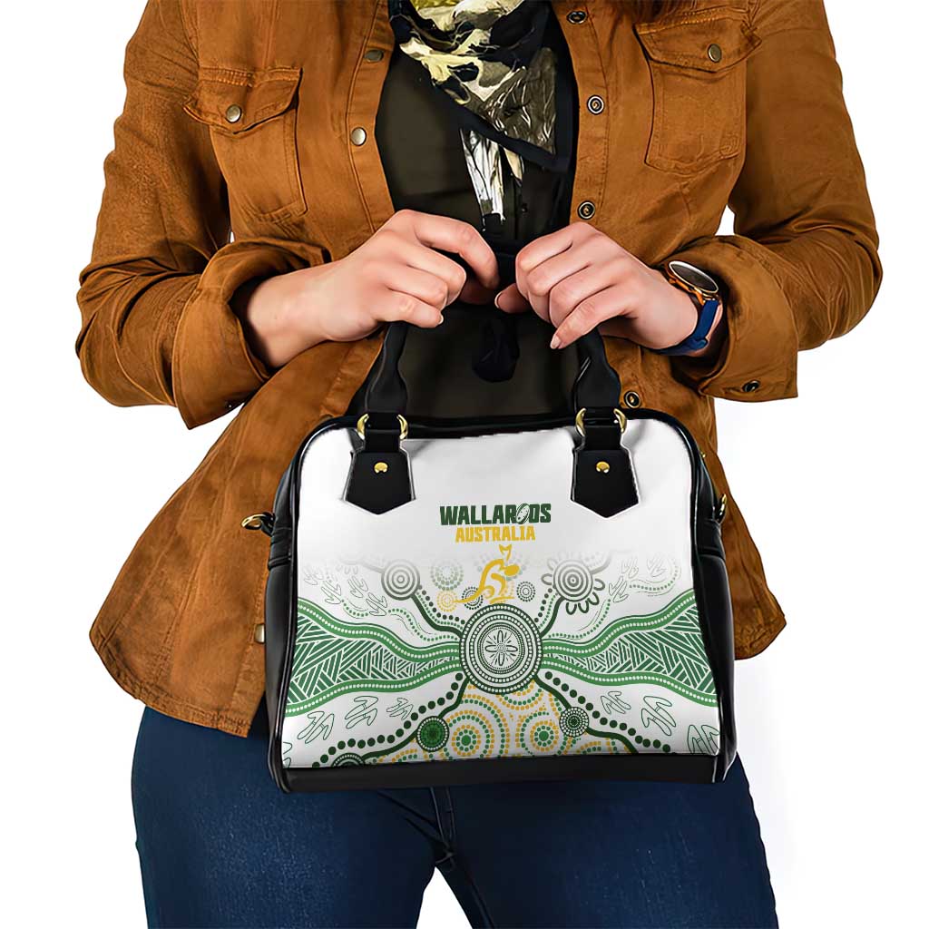 Australia Rugby Shoulder Handbag 2025 Wallaroos Indigenous Art - Aussie Hoodie
