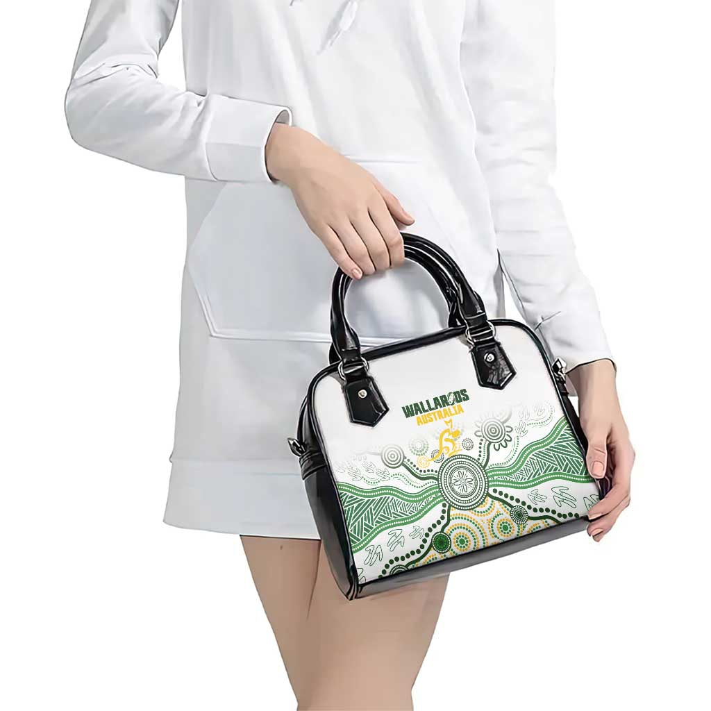Australia Rugby Shoulder Handbag 2025 Wallaroos Indigenous Art - Aussie Hoodie