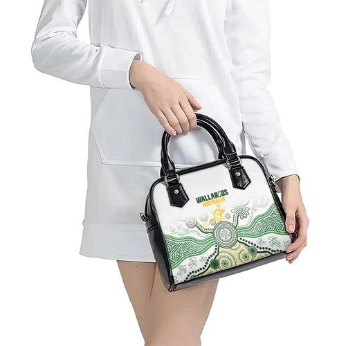 Australia Rugby Shoulder Handbag 2025 Wallaroos Indigenous Art - Aussie Hoodie