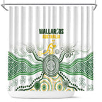 Australia Rugby Shower Curtain 2025 Wallaroos Indigenous Art - Aussie Hoodie