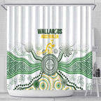 Australia Rugby Shower Curtain 2025 Wallaroos Indigenous Art - Aussie Hoodie