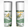 Australia Rugby Custom Skinny Tumbler 2025 Wallaroos Indigenous Art - Aussie Hoodie