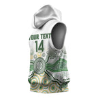 Australia Rugby Custom Sleeveless Hoodie 2025 Wallaroos Indigenous Art - Aussie Hoodie