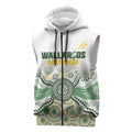 Australia Rugby Custom Sleeveless Zip Hoodie 2025 Wallaroos Indigenous Art LT14