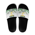 Australia Rugby Slide Sandals 2025 Wallaroos Indigenous Art - Aussie Hoodie