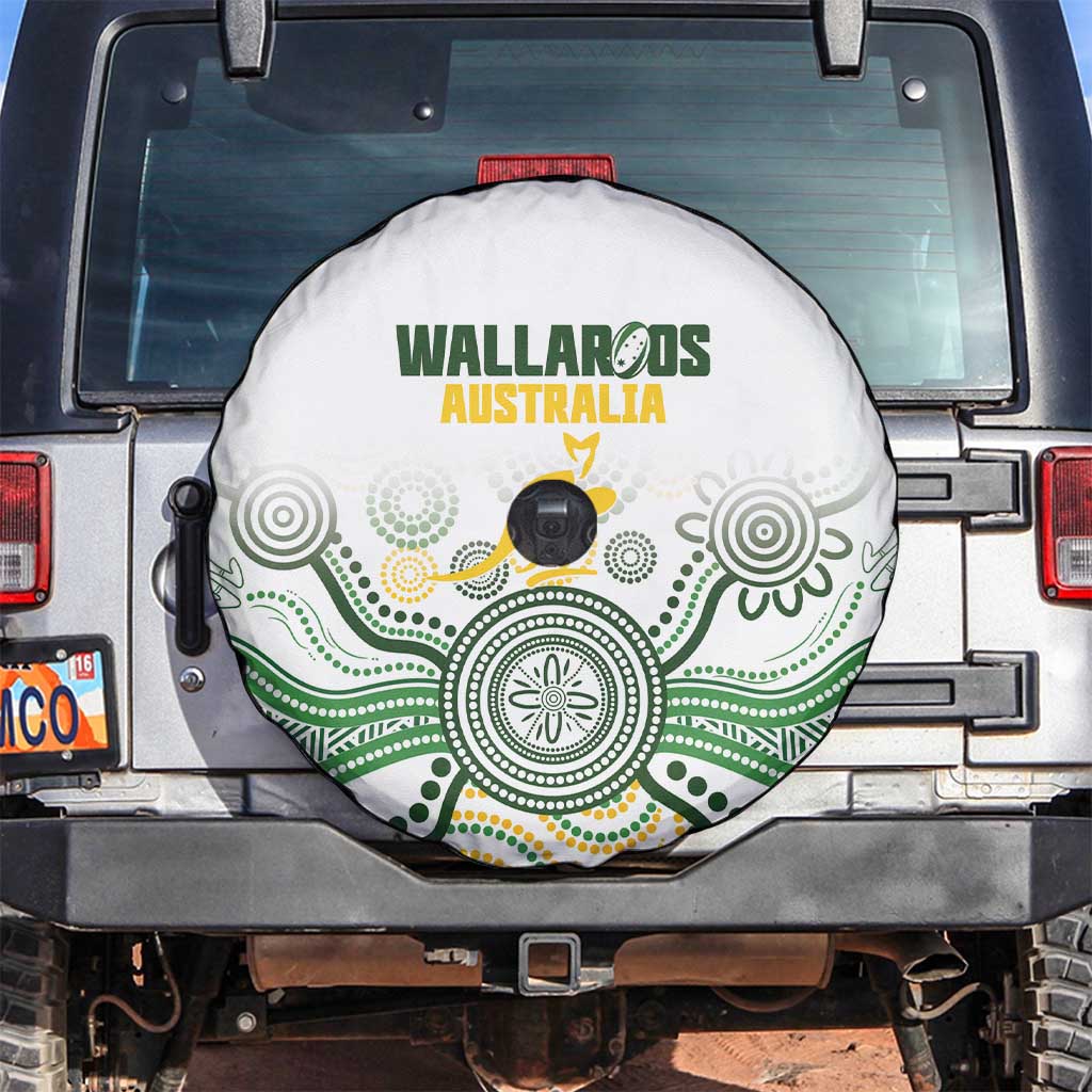 Australia Rugby Spare Tire Cover 2025 Wallaroos Indigenous Art - Aussie Hoodie