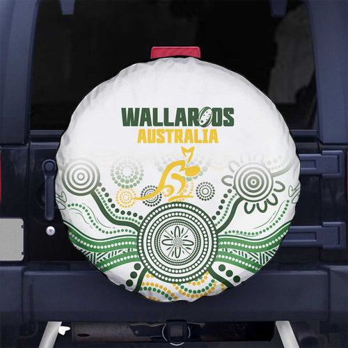 Australia Rugby Spare Tire Cover 2025 Wallaroos Indigenous Art - Aussie Hoodie