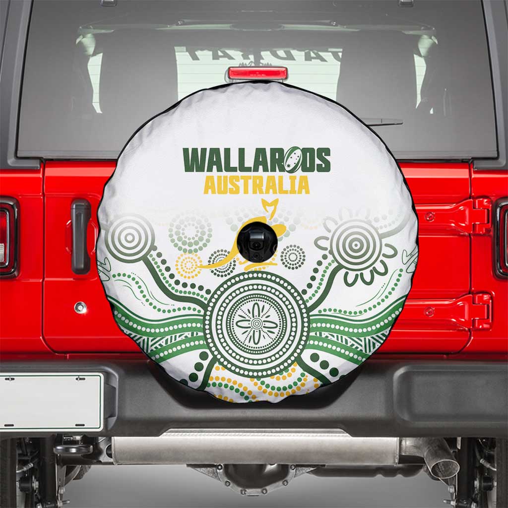 Australia Rugby Spare Tire Cover 2025 Wallaroos Indigenous Art - Aussie Hoodie