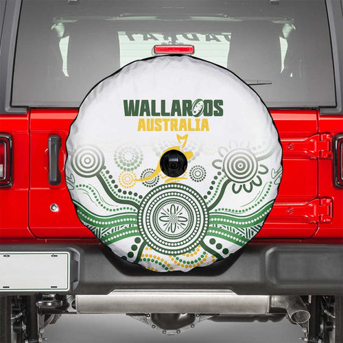 Australia Rugby Spare Tire Cover 2025 Wallaroos Indigenous Art - Aussie Hoodie