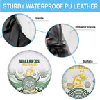 Australia Rugby Spare Tire Cover 2025 Wallaroos Indigenous Art - Aussie Hoodie