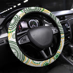 Australia Rugby Steering Wheel Cover 2025 Wallaroos Indigenous Art - Aussie Hoodie