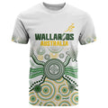 Australia Rugby Custom T Shirt 2025 Wallaroos Indigenous Art - Aussie Hoodie