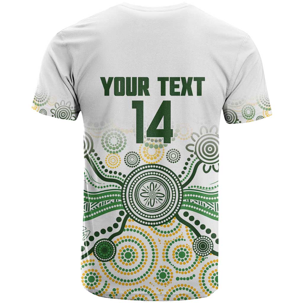 Australia Rugby Custom T Shirt 2025 Wallaroos Indigenous Art - Aussie Hoodie