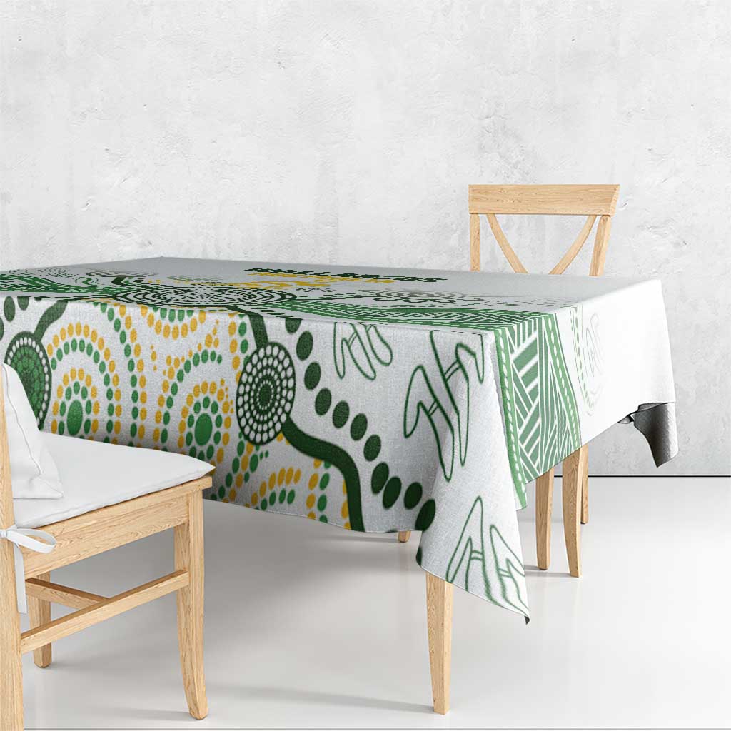 Australia Rugby Tablecloth 2025 Wallaroos Indigenous Art - Aussie Hoodie