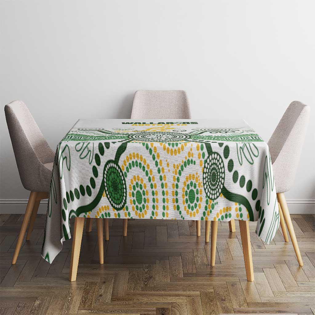 Australia Rugby Tablecloth 2025 Wallaroos Indigenous Art - Aussie Hoodie