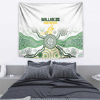 Australia Rugby Tapestry 2025 Wallaroos Indigenous Art - Aussie Hoodie