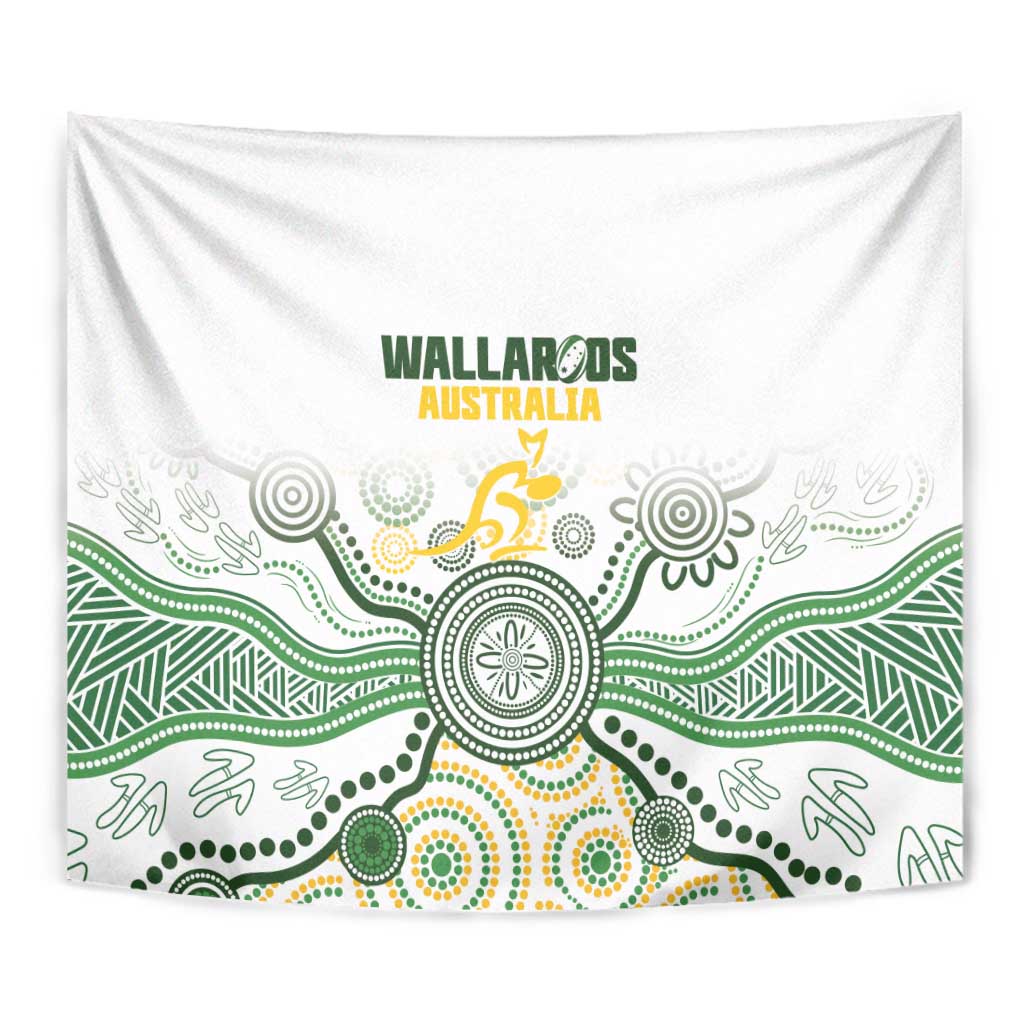 Australia Rugby Tapestry 2025 Wallaroos Indigenous Art - Aussie Hoodie