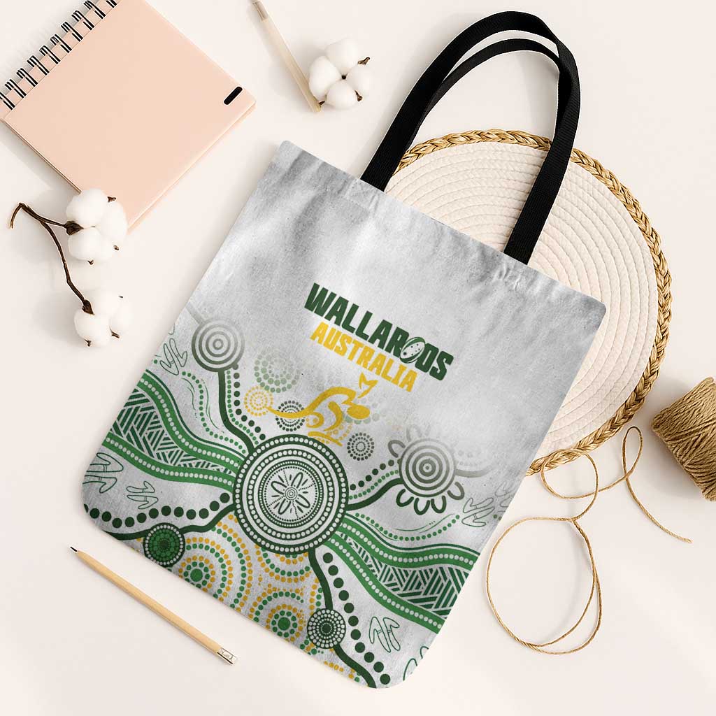 Australia Rugby Tote Bag 2025 Wallaroos Indigenous Art - Aussie Hoodie