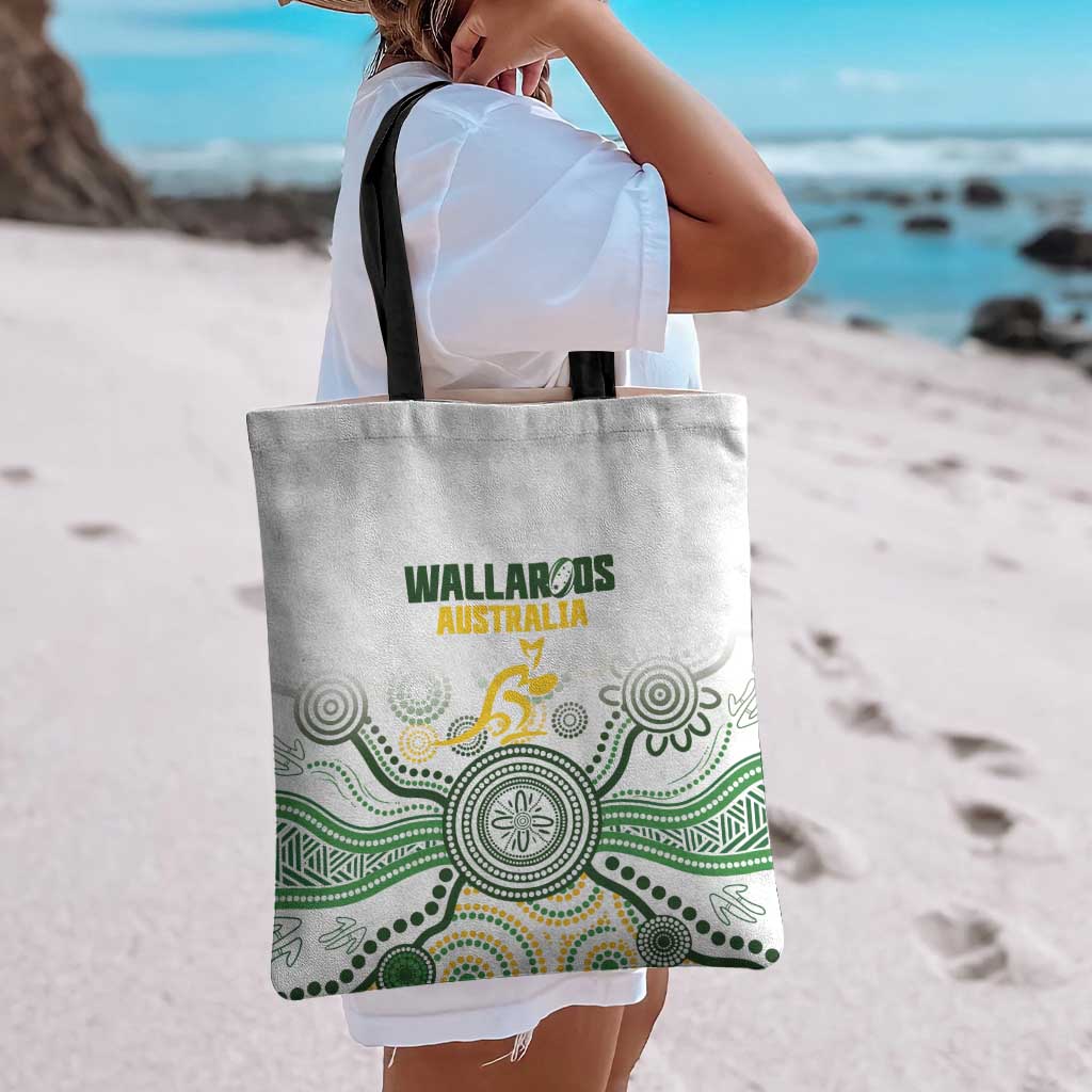 Australia Rugby Tote Bag 2025 Wallaroos Indigenous Art - Aussie Hoodie