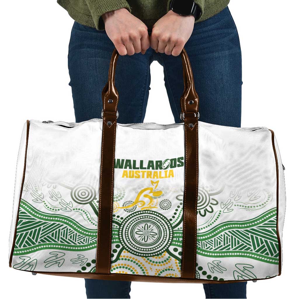Australia Rugby Travel Bag 2025 Wallaroos Indigenous Art - Aussie Hoodie