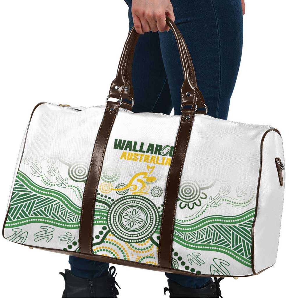 Australia Rugby Travel Bag 2025 Wallaroos Indigenous Art - Aussie Hoodie