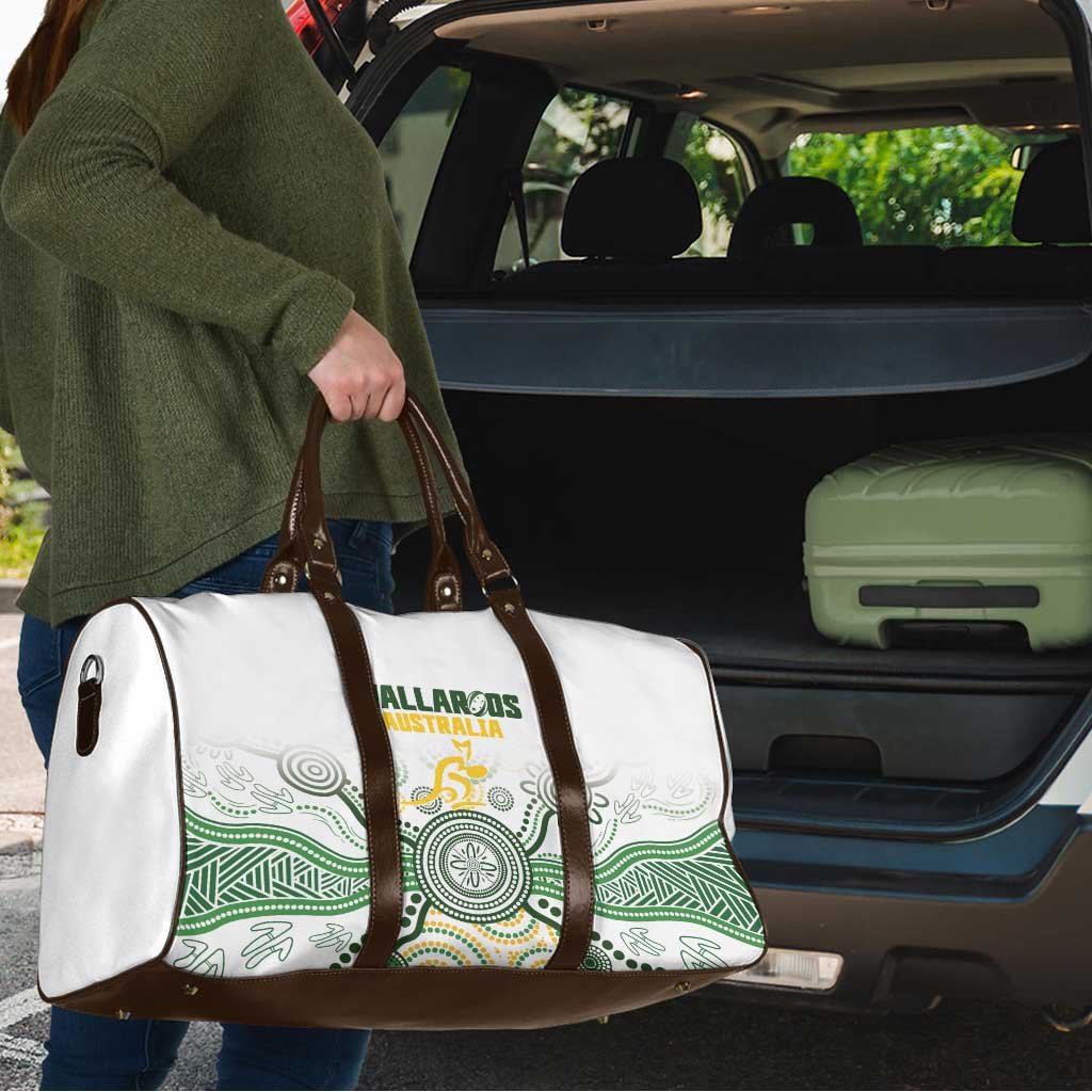 Australia Rugby Travel Bag 2025 Wallaroos Indigenous Art - Aussie Hoodie
