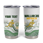Australia Rugby Custom Tumbler Cup 2025 Wallaroos Indigenous Art - Aussie Hoodie