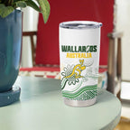Australia Rugby Custom Tumbler Cup 2025 Wallaroos Indigenous Art - Aussie Hoodie