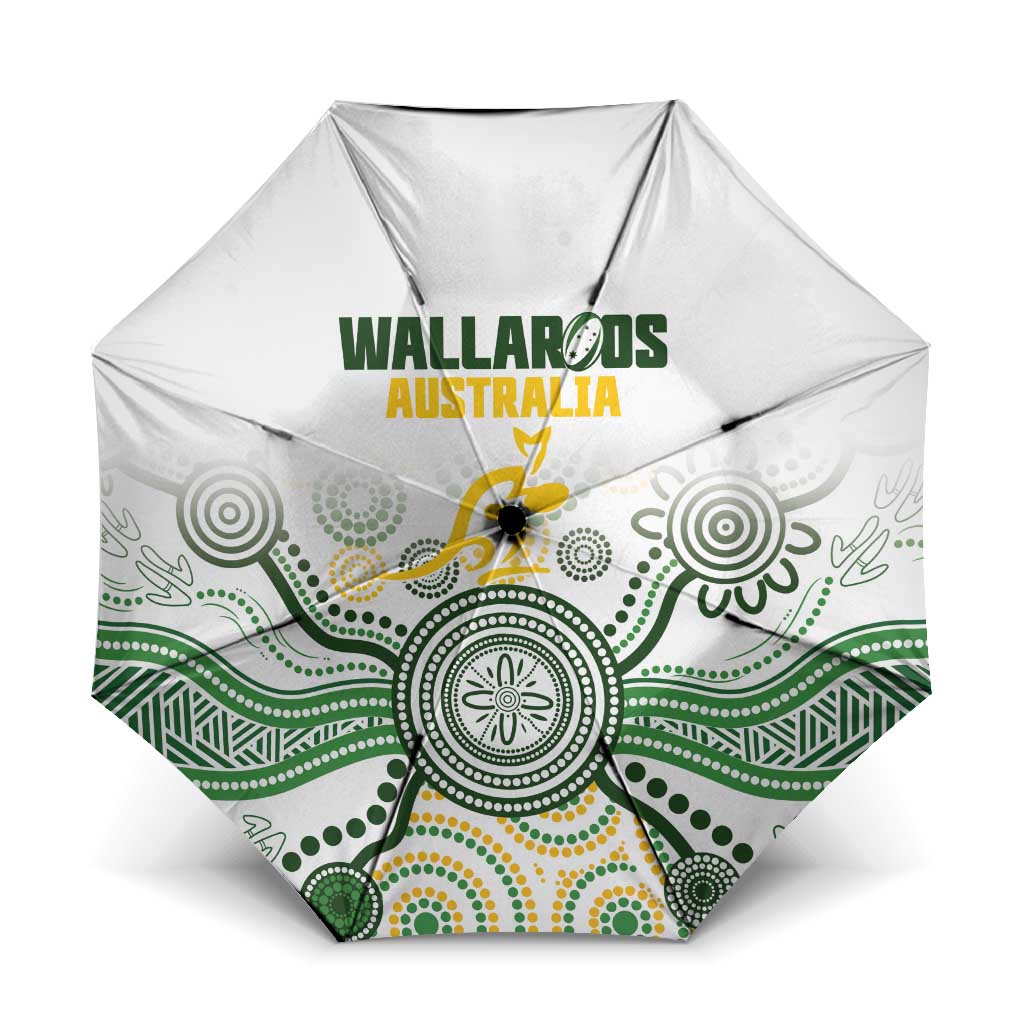 Australia Rugby Umbrella 2025 Wallaroos Indigenous Art - Aussie Hoodie