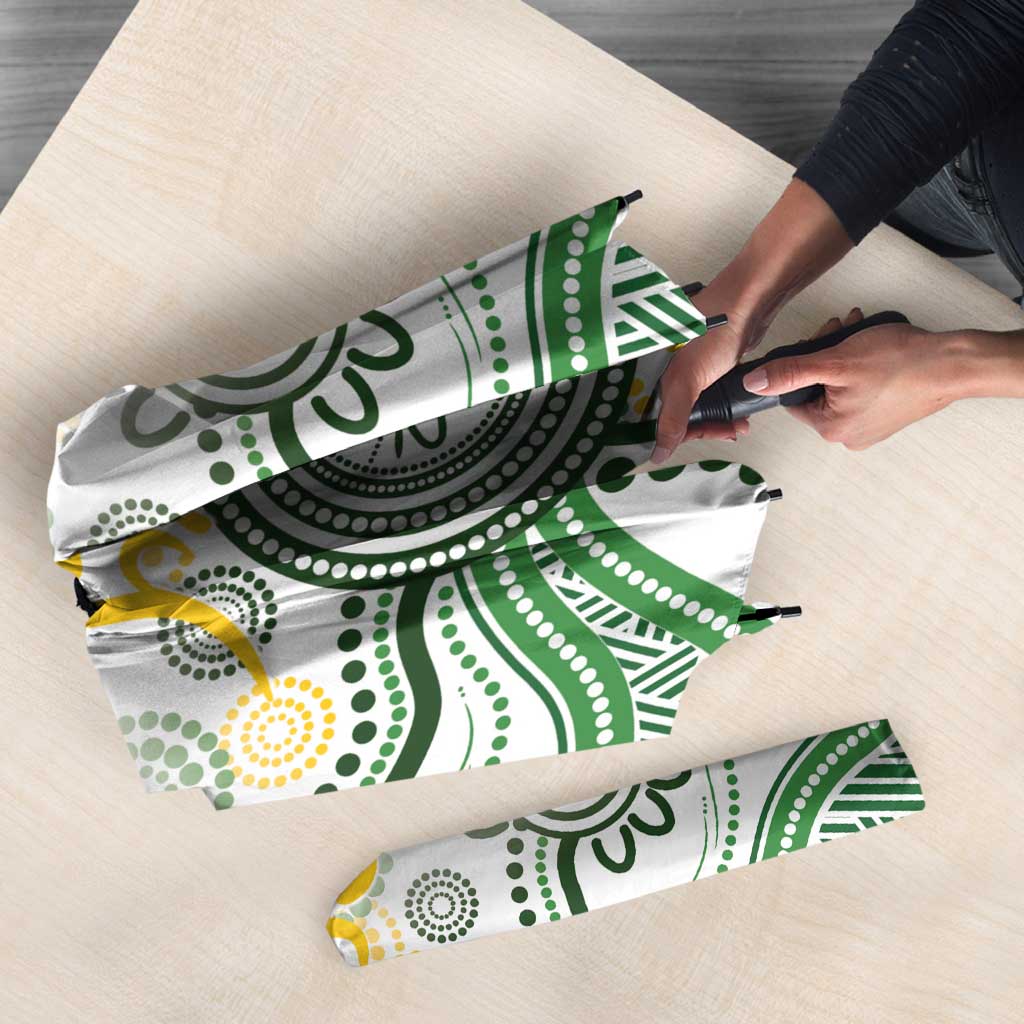 Australia Rugby Umbrella 2025 Wallaroos Indigenous Art - Aussie Hoodie