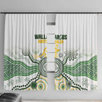 Australia Rugby Window Curtain 2025 Wallaroos Indigenous Art - Aussie Hoodie