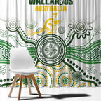 Australia Rugby Window Curtain 2025 Wallaroos Indigenous Art - Aussie Hoodie