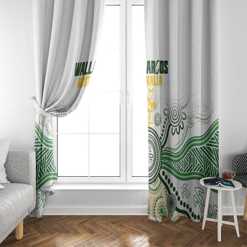 Australia Rugby Window Curtain 2025 Wallaroos Indigenous Art - Aussie Hoodie