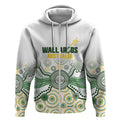 Australia Rugby Custom Zip Hoodie 2025 Wallaroos Indigenous Art - Aussie Hoodie
