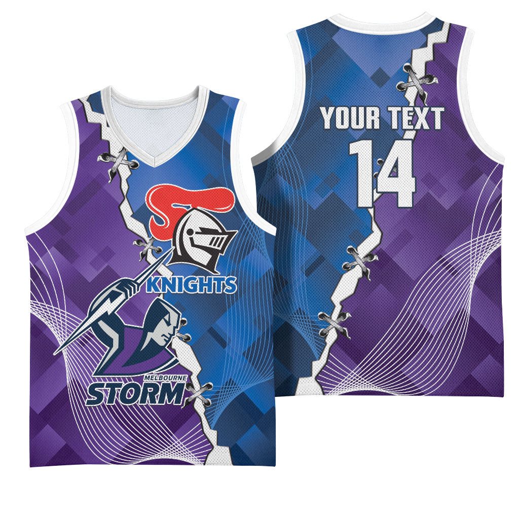 Storm And Knights Rugby Custom Basketball Jersey Dynamic Style