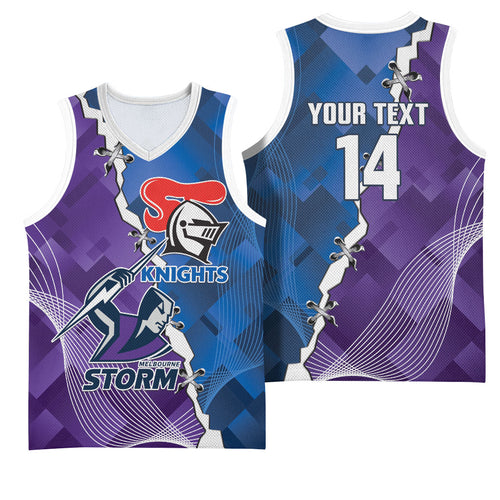 Storm And Knights Rugby Custom Basketball Jersey Dynamic Style
