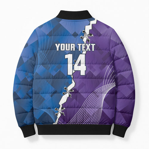 Storm And Knights Rugby Custom Bomber Puffer Jacket Dynamic Style