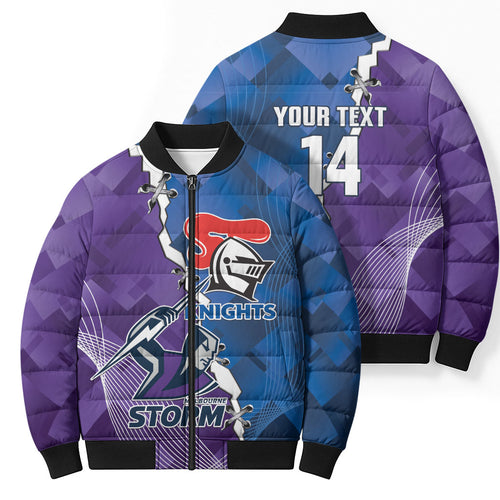 Storm And Knights Rugby Custom Bomber Puffer Jacket Dynamic Style