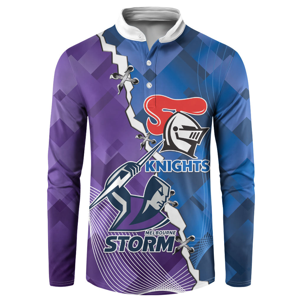 Storm And Knights Rugby Custom Button Sweatshirt Dynamic Style