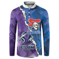 Storm And Knights Rugby Custom Button Sweatshirt Dynamic Style