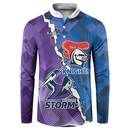 Storm And Knights Rugby Custom Button Sweatshirt Dynamic Style