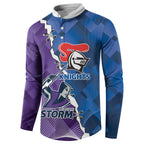 Storm And Knights Rugby Custom Button Sweatshirt Dynamic Style