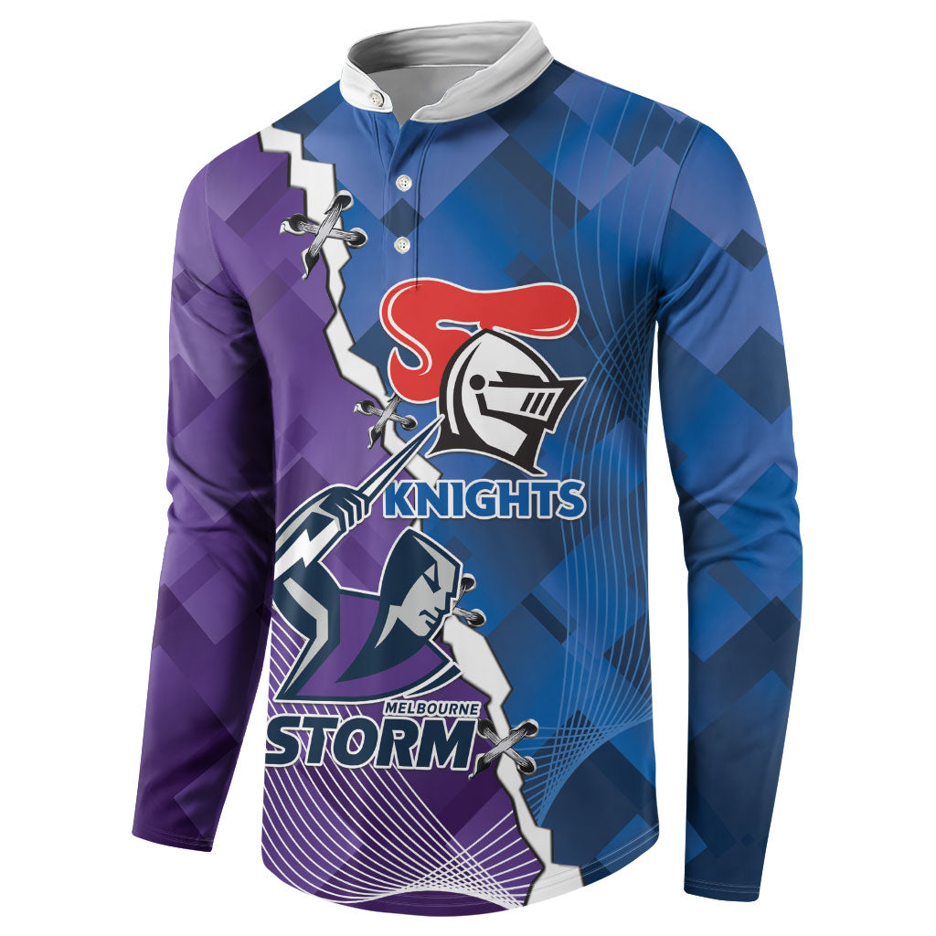 Storm And Knights Rugby Custom Button Sweatshirt Dynamic Style