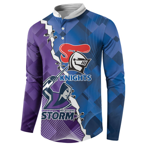Storm And Knights Rugby Custom Button Sweatshirt Dynamic Style