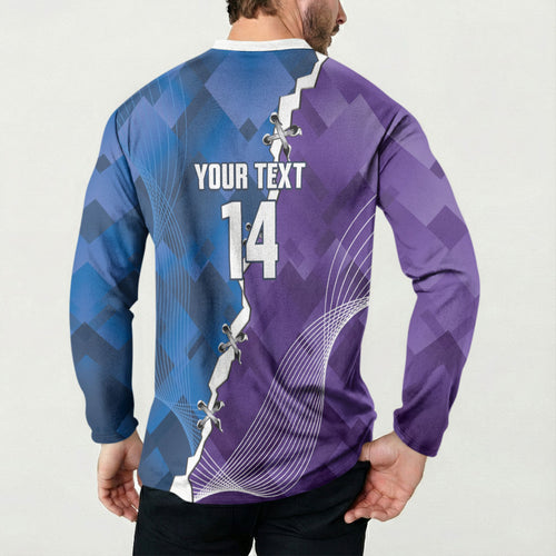 Storm And Knights Rugby Custom Button Sweatshirt Dynamic Style